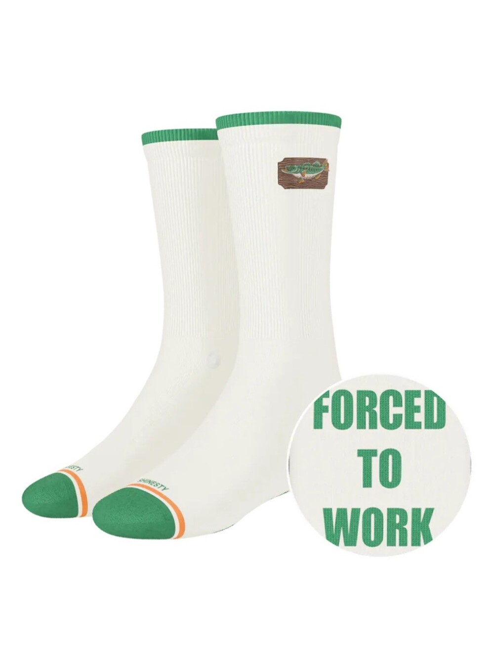 Shinesty The Gone Fishing - Fishing Heel Hammock Crew Socks- L